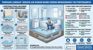 Kenapa Air di Kamar Mandi Sering Menggenang Ini Penyebabnya